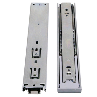 45宽钢珠滑轨3节1.5加厚抽屉滑道轨道阻尼缓冲不锈钢橱柜滑动导轨