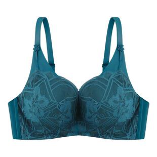 古今内衣女A-B杯高弹无钢圈舒适侧推片聚拢上托蕾丝文胸0P8027