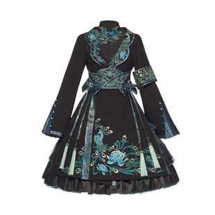 【优派瑞】山海南禺黑中国风Lolita洋装洛丽塔公主裙茶会花嫁新年