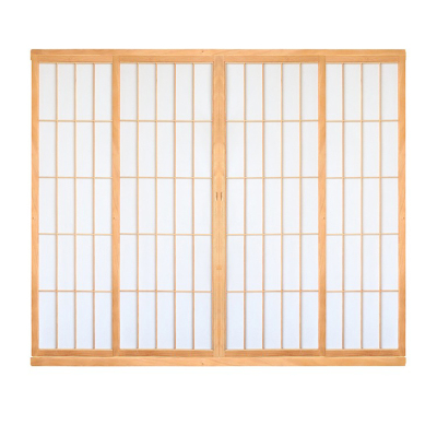 料理采耳店日式推拉门格子门定制