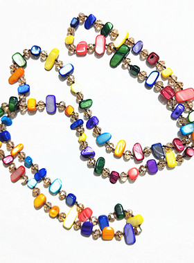 毛衣项链贝壳挂饰胸链贝壳女生