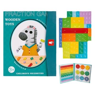 磁性分数盘教具分子加减法运算