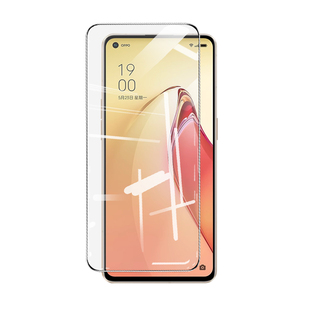 蓝猩适用opporeno系列8pro钢化膜reno7se手机膜高清膜reon4/5全屏覆盖5k防指纹findX8全屏高清强抗指纹