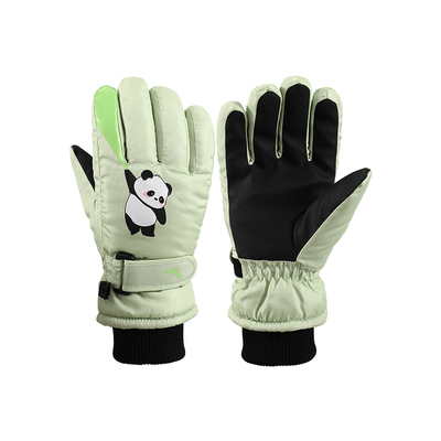 安踏儿童保暖手套可爱加绒加厚