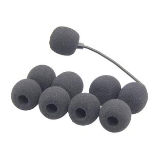 小耳罩麦克风耳麦海绵套话筒头戴式领夹扩音器防风防尘防喷套咪罩