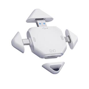 适用大疆pocket3读卡器苹果手机action4相机5五合一SD卡TF内存卡USB3.0高速4.0type-c转换电脑导出照片多功能