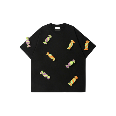 SQQZ PROJECT春夏新款满身立体塞棉糖果短袖T恤男女同款