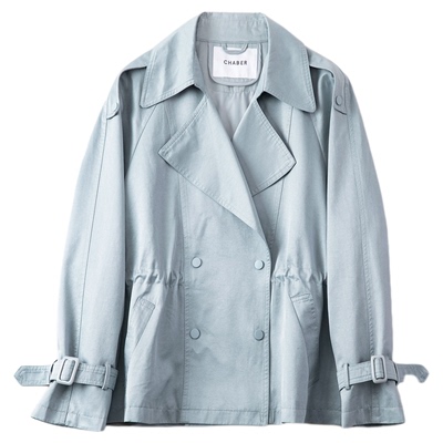 CHABER巧帛双排扣短款风衣