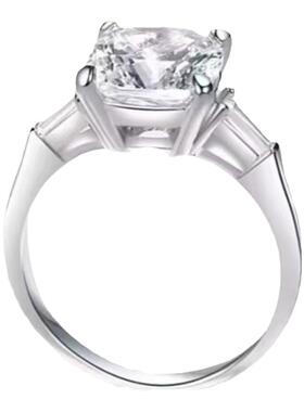 chinpin莫桑石四爪戒指