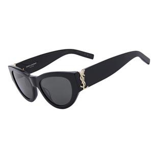 【自营】YSL/圣罗兰女款宽腿猫眼眼镜防晒墨镜显脸小太阳镜M94