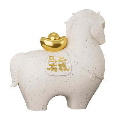 马上有钱马年吉祥物摆件