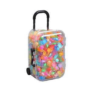 夜光发光儿童全红同款玩具迷你小乌龟行李箱夜光小嘎龟桌面小摆件