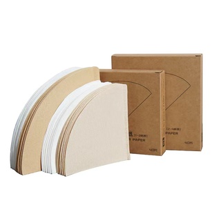 V60咖啡滤纸 原木浆锥形美式手冲壶滤纸滴滤式过滤杯V01/v02/40片