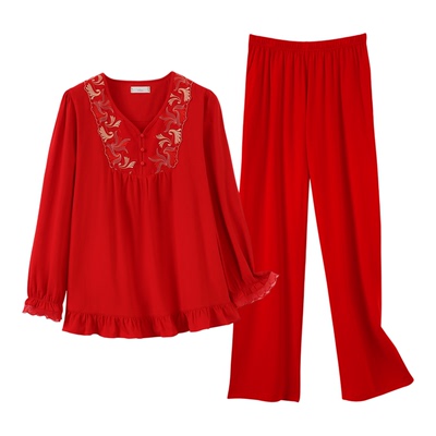 【好运本命年】红色睡衣女士纯棉