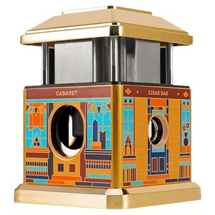 季风雪茄剪刀断头台式办公室礼盒三合一多功能V型平口高端剪烟器