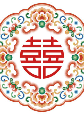 2026新款婚礼喜字装饰窗花静电贴