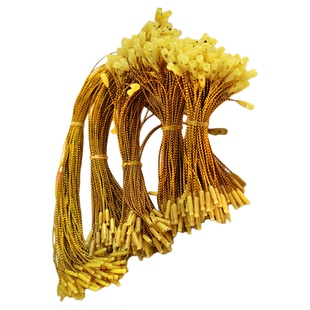 现货子弹头吊粒吊绳吊牌绳金线线银线标签扣挂绳棉绳子金色手穿绳