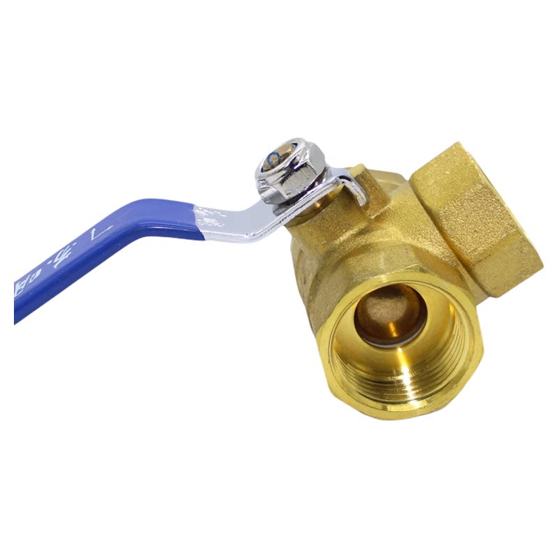 三通球阀苏明T型 L型三通分水阀热水器切换开关分流球阀带开关4分