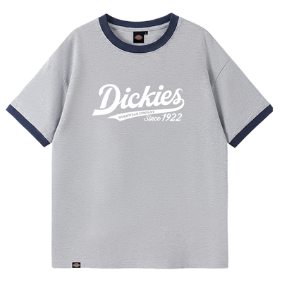 Dickies撞色宽松纯棉短袖T恤女