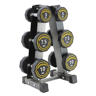 健身哑铃男士健身家用套装组合15kg女士健身房哑铃纯钢实心一体