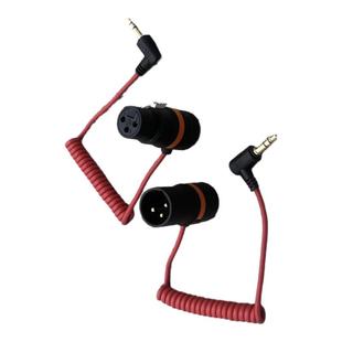 适用博雅罗德无线麦克风小蜜蜂3.5转卡侬公xlr调音台声卡农话筒线