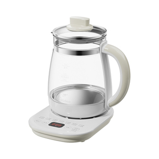 美的养生壶炖煮一体全自动加厚玻璃保温家用多功能煮茶器烧水壶