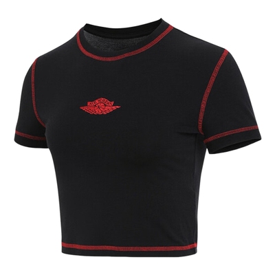 nike耐克女子T恤秋季运动休闲轻便透气短款短袖IB2921-010