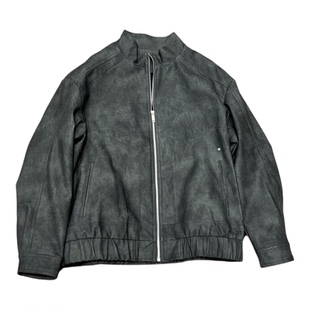 道森秋冬加绒加厚立领PU皮衣外套男美式休闲修身百搭通勤机车夹克