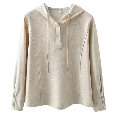 胖mm大码打底衫秋冬加厚连帽上衣