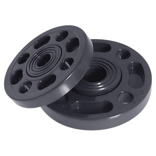 UPVC活套法兰圈水管塑料座接头国标PVC化工分体法兰片dn25 50