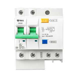 公牛空气开关1p电闸100a大功率3p空开漏电保护器2p63a家用断路器