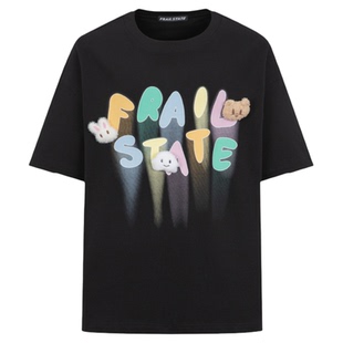 FRAILSTATE M系列男女同款五彩LOGO小鬼短袖T恤银泰百货 301260