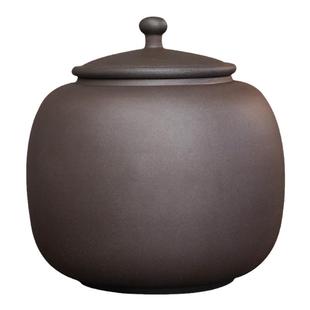 云南建水紫陶茶叶罐小号一斤装散茶密封防潮储存普洱手工家用醒茶