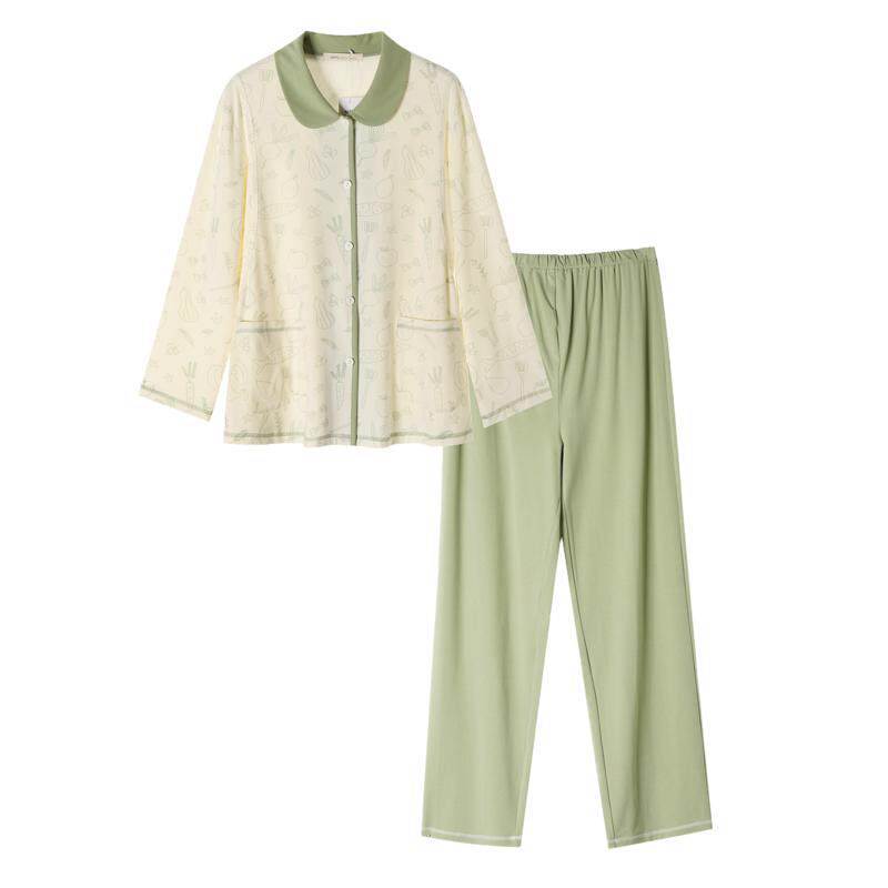 快乐屋孕妇家居服套装长袖2026新款春季孕妇睡衣月子服产后哺乳衣