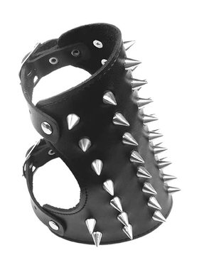 柔软皮质朋克圆锥尖刺铆钉大手带