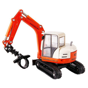 凯迪威合金工程车模型1:50履带抓木车木材运输车挖机仿真汽车玩具