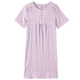 【断码清仓】美标短袖纯棉睡裙女夏全棉睡衣甜美复古宫廷风家居服