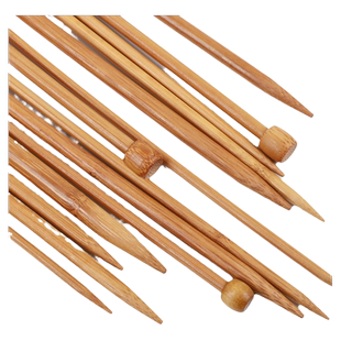 织围巾的棒针单头编织竹针手工编织毛衣针毛线签碳化竹针钩针工具