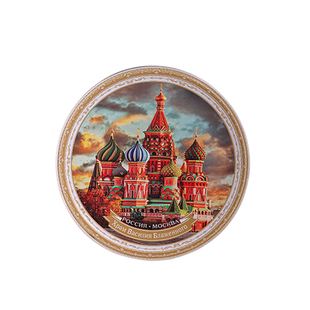 俄罗斯进口黄油曲奇饼干铁盒礼盒装莫斯科城堡休闲零食品下午茶