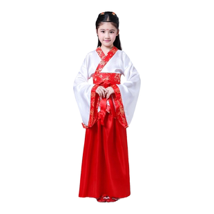 儿童古装汉服课本剧西门豹治邺服装秦汉皇帝秦王楚王元旦演出服饰