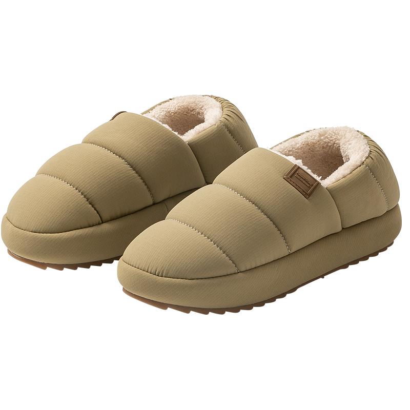 远港秋冬加绒包跟棉拖鞋女居家室内防滑保暖家居棉鞋男外穿办公室