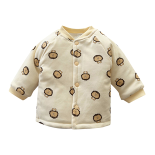 宝宝棉服外套秋冬季婴幼儿加厚夹棉冬装洋气保暖婴儿棉衣外出棉袄