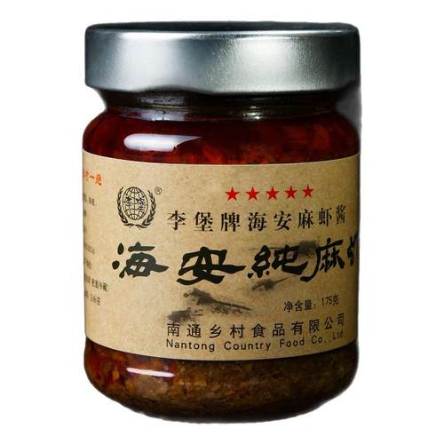 南通海安盐城李堡特产麻虾酱鲜虾酱即食鲜调味酱拌饭酱拌面酱炖蛋