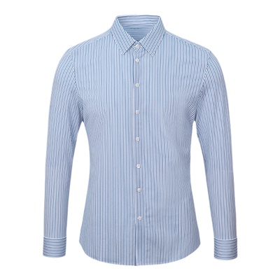 零度天然免烫男士商务条纹衬衫