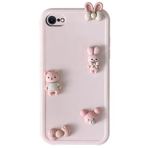 适用于苹果8手机壳iphone7第二代se2女A1660可爱i8卡通i7新款iponese立体ip7软壳ipone8s全包ip八es3代小7s七