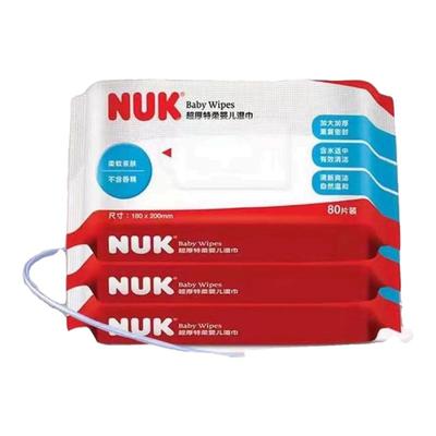 NUK加大超厚特柔80抽儿童湿纸巾