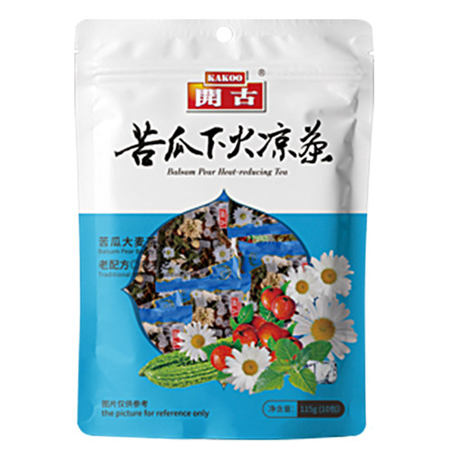 开古苦瓜八宝凉茶薄荷菊花甘草花草茶5大袋共50小包秋秋冬季茶饮