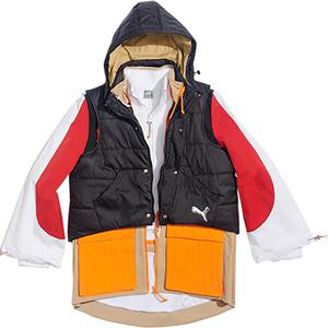 Puma/彪马正品运动女士连帽时尚撞色潮流休闲外套532493-01