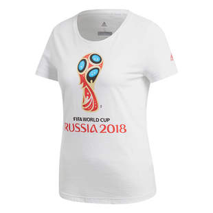 Adidas/阿迪达斯正品WC Emblem世界杯女子足球短袖运动T恤CW2081