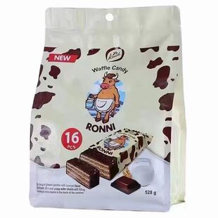 俄罗斯原装进口康吉大牛巧克力威化饼干休闲办公聚会零食结婚喜糖